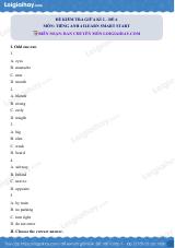 Đề thi giữa kì 2 Tiếng Anh 4 iLearn Smart Start - Đề số 6